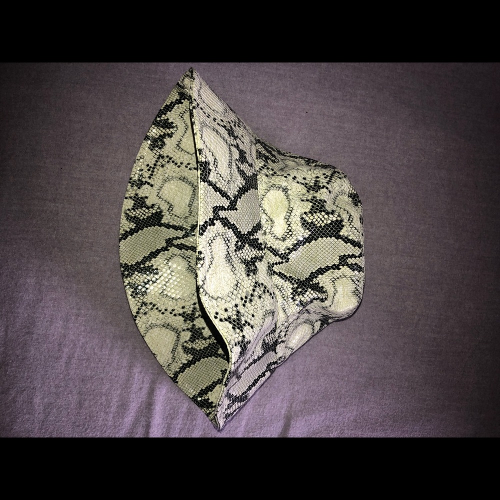Snake Skin Print Bucket Rain Hat